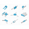 Ресурсный набор Bracket Robot Pack-Blue - «globural.ru» - Пенза