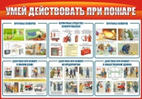 Стенд "Умей действовать при пожаре" - «globural.ru» - Пенза