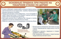 Стенд "Основные правила при работе на токарном станке по дереву" - «globural.ru» - Пенза