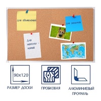 Доска пробковая 1200х900 - «globural.ru» - Пенза