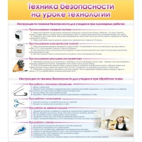 Стенд "Техника безопасности на уроке технологии" - «globural.ru» - Пенза