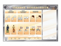 Электрифицированный стенд "Техника безопасности" с маркерными полями - «globural.ru» - Пенза