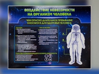 Стенд "Воздействие невесомости на организм человека" - «globural.ru» - Пенза