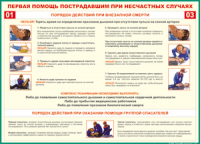 Таблица Порядок действий при внезапной смерти 1000*1400 винил - «globural.ru» - Пенза