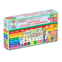 Развивающий тренажёр "Разноцветные окошки" 3-5 лет. Дополнительный набор карточек к базовому комплекту - «globural.ru» - Пенза