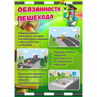 Стенд "Обязанности пешехода" - «globural.ru» - Пенза