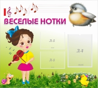 Стенд "Веселые нотки" - «globural.ru» - Пенза