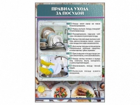 Стенд "Правила ухода за посудой" - «globural.ru» - Пенза