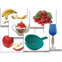 Набор предметных картинок "Фрукты, ягоды, орехи. Посуда" - «globural.ru» - Пенза