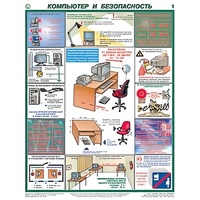 Плакаты "Компьютер и безопасность" (2 листа, размер 450х600) - «globural.ru» - Пенза
