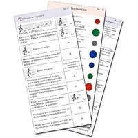 Комплект карточек (10) "Обучающий калейдоскоп. Музыкальные термины" - «globural.ru» - Пенза