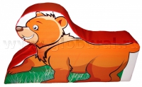Напольная игрушка "Медвежонок" с шелкографией (ВИК) - «globural.ru» - Пенза