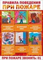 Стенд "Правила поведения при пожаре" - «globural.ru» - Пенза