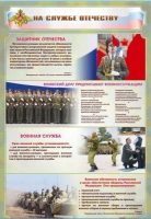 Стенд "На службе Отечеству" (вариант 1) - «globural.ru» - Пенза
