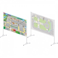 Магнитный стенд двусторонний "Азбука дорожного движения ПДД" - «globural.ru» - Пенза