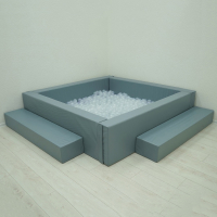 Сухой бассейн с шариками и RGB-подсветкой 190х190 см - «globural.ru» - Пенза