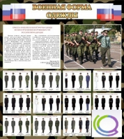 Стенд "Военная форма одежды (флаг РФ)" - «globural.ru» - Пенза