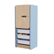 Закрытый шкаф с ящиками из коллекции мебели «НЕГА» (цвет голубой) - «globural.ru» - Пенза