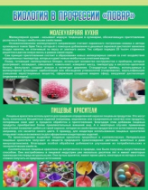 Стенд "Биология в профессии повар" - «globural.ru» - Пенза