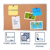 Доска пробковая 1200х900 - «globural.ru» - Пенза