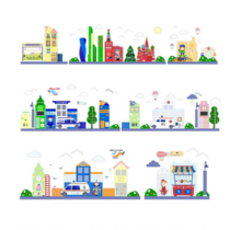 Набор декоративно- развивающих панелей «Городская среда» - «globural.ru» - Пенза