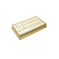 Английский алфавит на пластиковых табличках. Красный. Прописные буквы. 20/20 штук. - «globural.ru» - Пенза