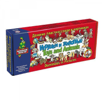 Домино пластмассовое на английском языке «Игрушки и животные» - «globural.ru» - Пенза