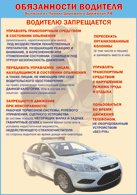Плакат "Водителю запрещается " 1000*1400 винил - «globural.ru» - Пенза