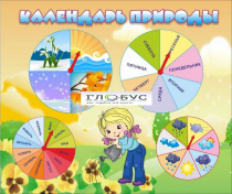 Стенд "Календарь природы" (вариант 1) - «globural.ru» - Пенза