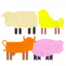 Набор тактильно-развивающих панелей «Ферма» - «globural.ru» - Пенза