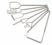 Комплект "Постановочные зонды с витыми ручками с колечком (шариковый зонд на витой ручке)" (7 штук) - «globural.ru» - Пенза