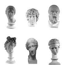 Комплект гипсовых моделей головы  - «globural.ru» - Пенза