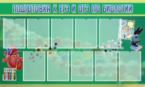 Стенд "Подготовка к ЕГЭ и ОГЭ по биологии" (вариант 2) - «globural.ru» - Пенза