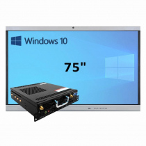 Интерактивная панель 75" (встроенный ПК, Win10, Intel i5) - «globural.ru» - Пенза