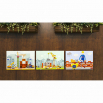 Комплект настенных панелей «Стройка» - «globural.ru» - Пенза