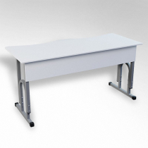 Стол 'Архимед ТР' 2-х местный регулируемый с эргономичной столешницей - «globural.ru» - Пенза