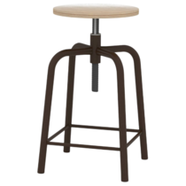 Табурет рабочий (винтовой механизм регулировки высоты сиденья) - «globural.ru» - Пенза