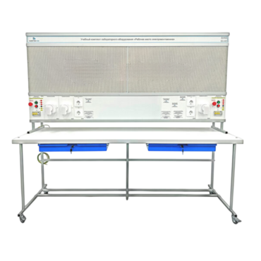 Учебный комплект лабораторного оборудования «Рабочее место электромонтажника» исполнение стендовое, монтажная панель - «globural.ru» - Пенза