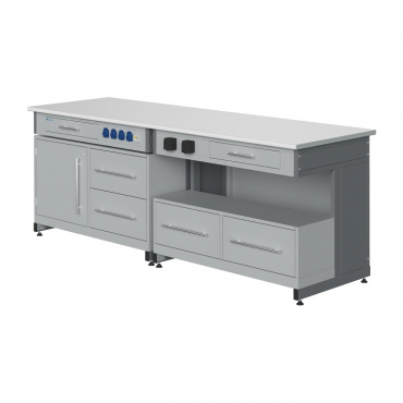 Стол лабораторный демонстрационный с электрическими розетками, автоматами аварийного отключения тока - «globural.ru» - Пенза