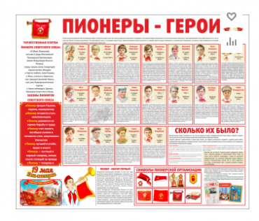 Тематический стенд "Пионеры-герои" - «globural.ru» - Пенза